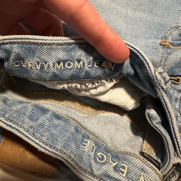 American Eagle Distressed Curvy Mom Jean - Picture 3 of 4